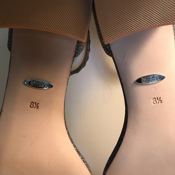 BADGLEY MISCHKA UNNA METALLIC SANDALS 8.5 NWT - Picture 12 of 16